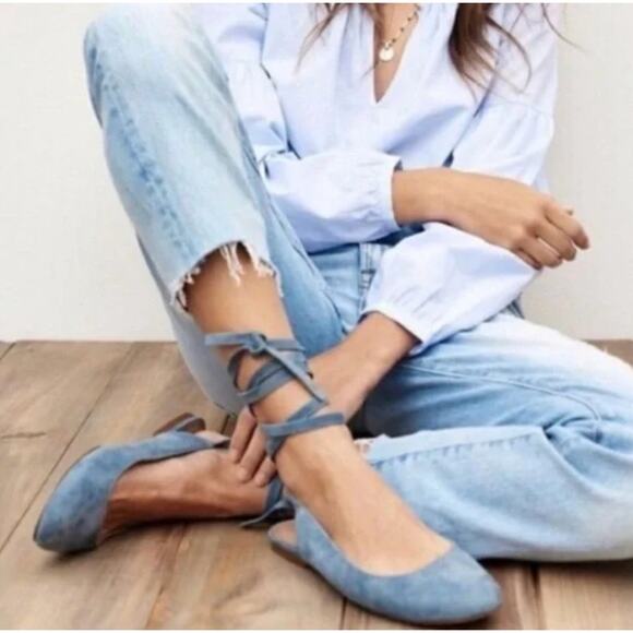 Madewell April ankle flat wrap size 6 - Picture 4 of 8